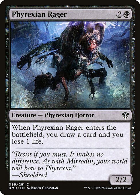 Phyrexian Rager from Dominaria United