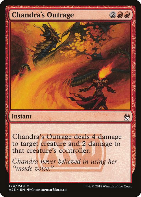 Chandra's Outrage from Masters 25