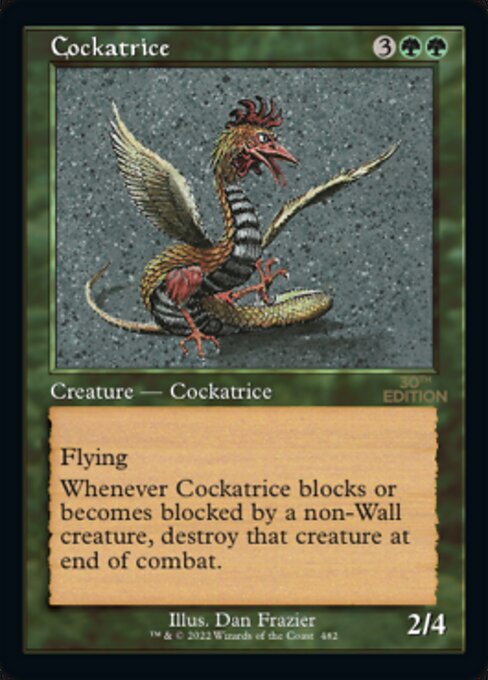 Cockatrice highlighted card art