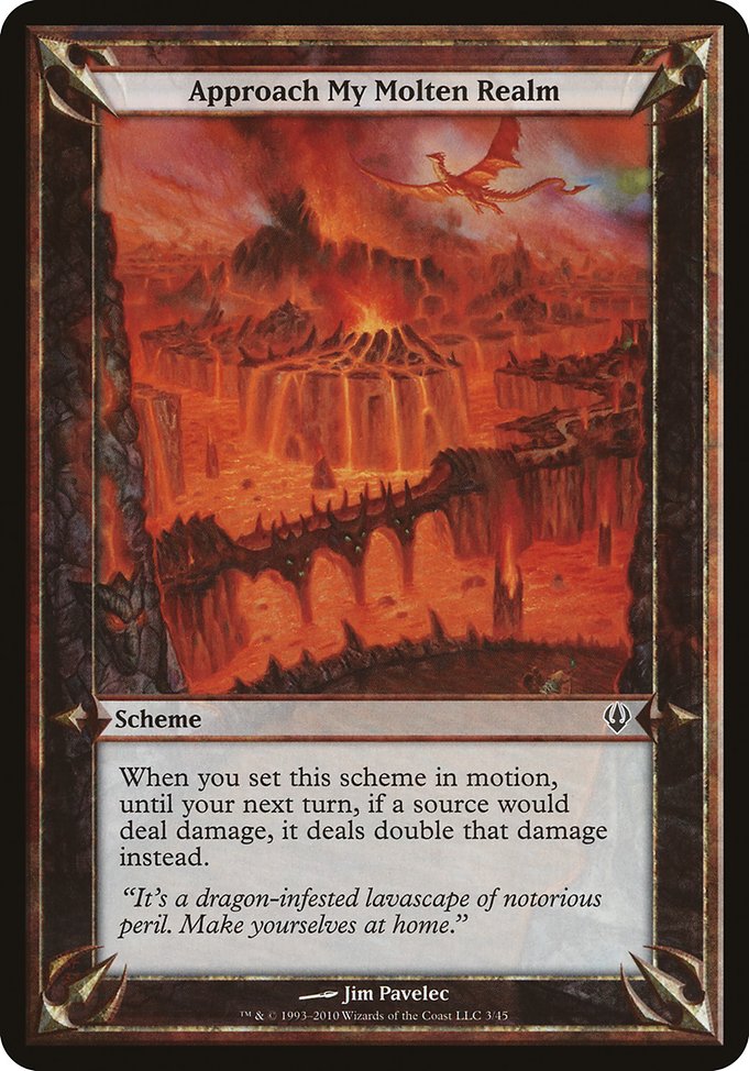 Approach My Molten Realm highlighted card art