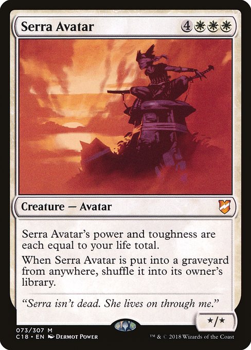 Serra Avatar from Commander 2018