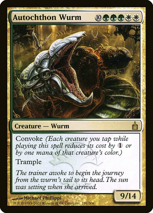 Autochthon Wurm highlighted card art