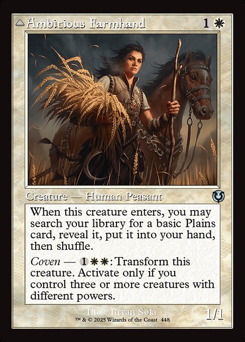 Ambitious Farmhand // Seasoned Cathar from Innistrad Remastered