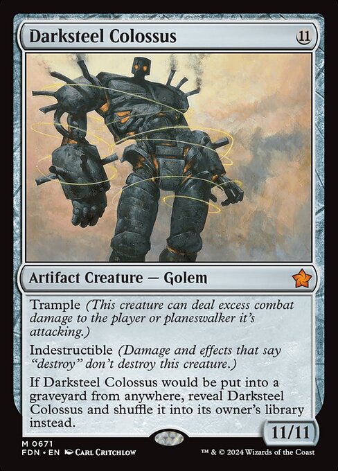 Darksteel Colossus highlighted card art