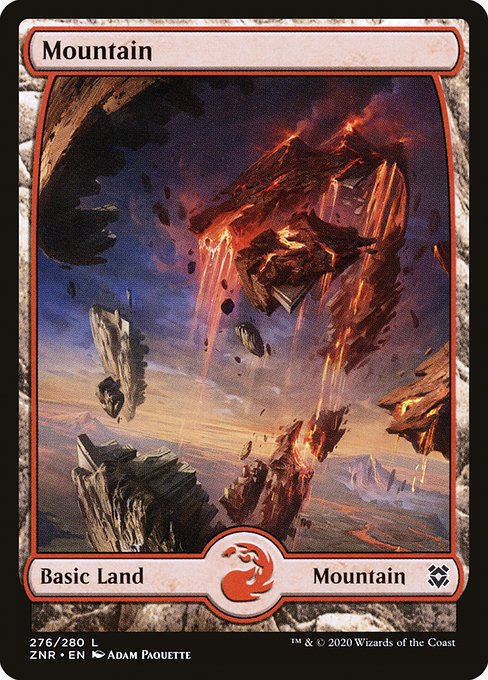 Mountain from Zendikar Rising