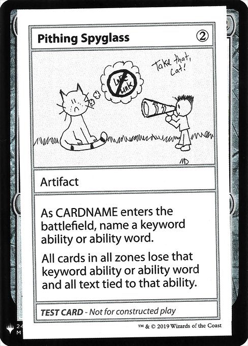 Pithing Spyglass from Mystery Booster Playtest Cards 2019