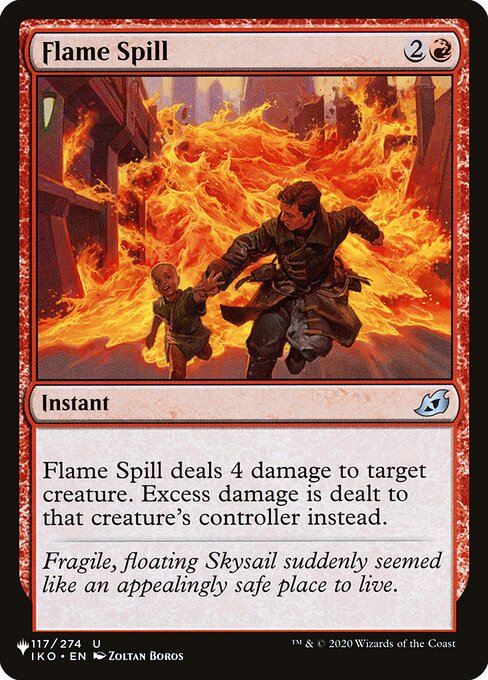 Flame Spill highlighted card art