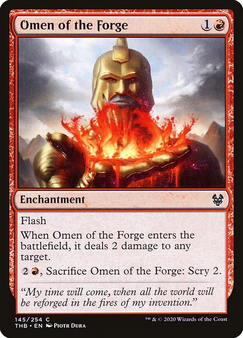 Omen of the Forge highlighted card art
