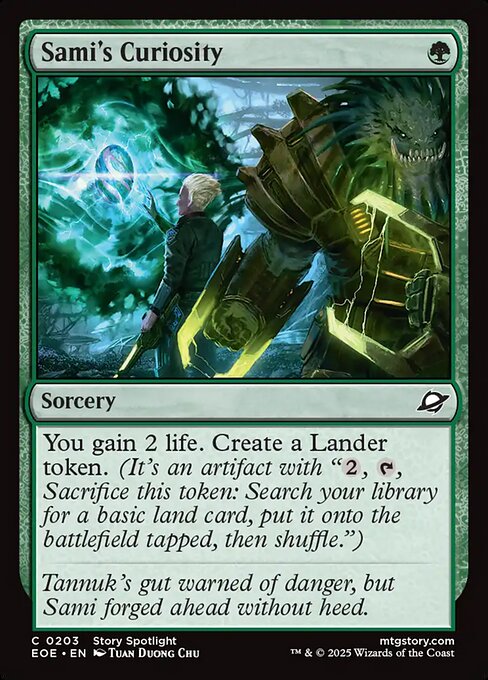 Sami's Curiosity highlighted card art