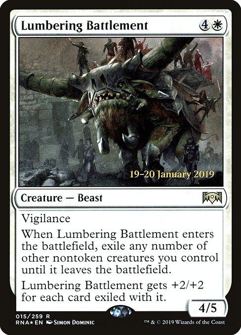 Lumbering Battlement from Ravnica Allegiance Promos