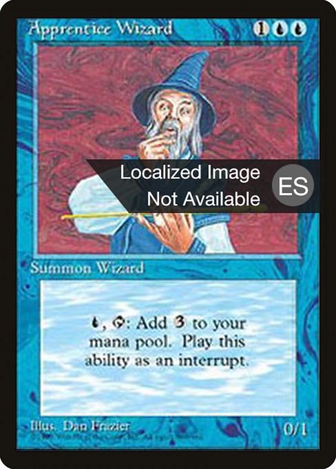 Apprentice Wizard from Fourth Edition Foreign Black Border