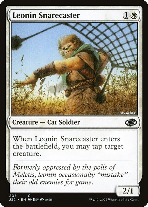 Leonin Snarecaster highlighted card art