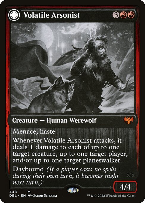Volatile Arsonist // Dire-Strain Anarchist from Innistrad: Double Feature