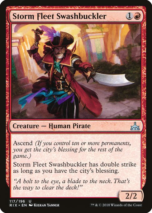 Storm Fleet Swashbuckler highlighted card art