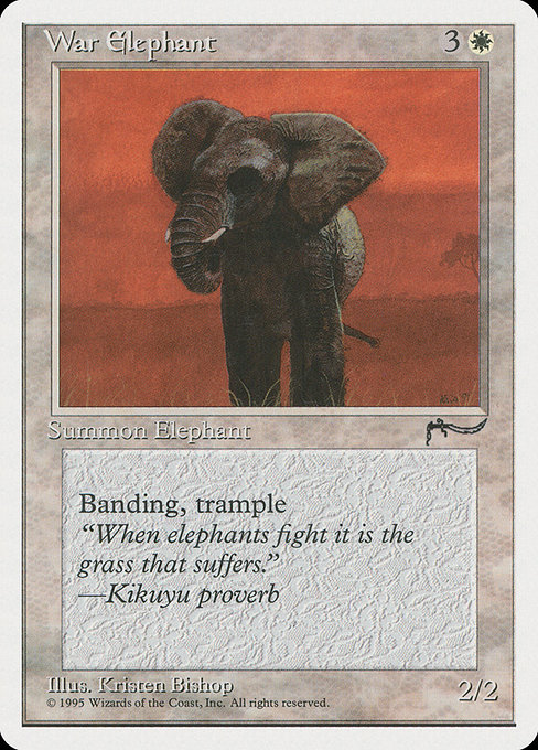 War Elephant highlighted card art