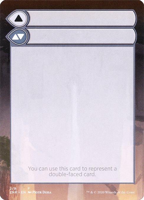 Double-Faced Substitute Card from Zendikar Rising Substitute Cards