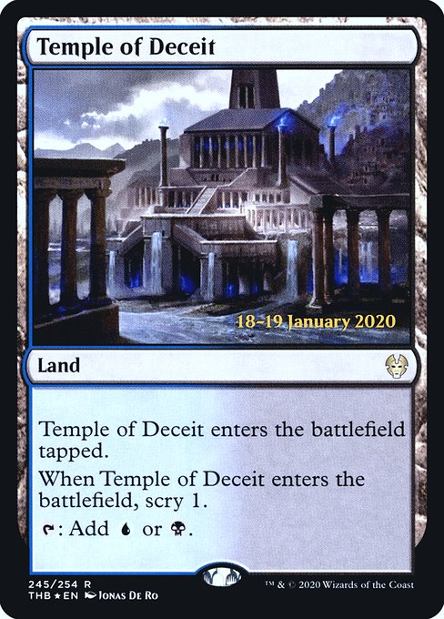 Temple of Deceit from Theros Beyond Death Promos