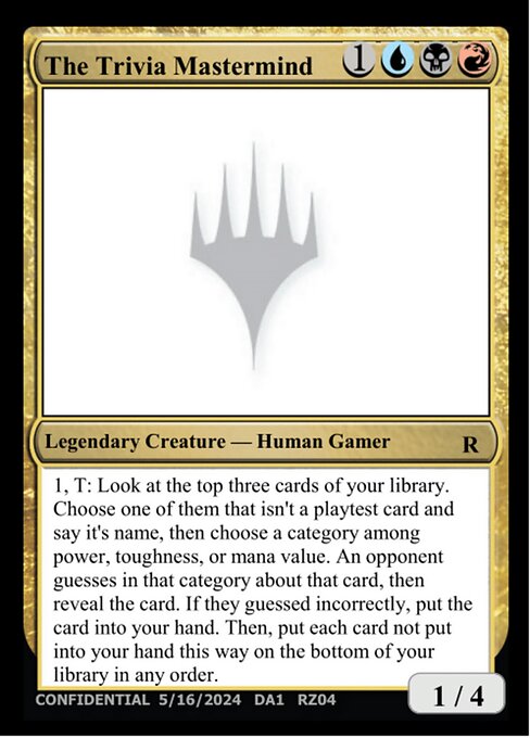 The Trivia Mastermind highlighted card art