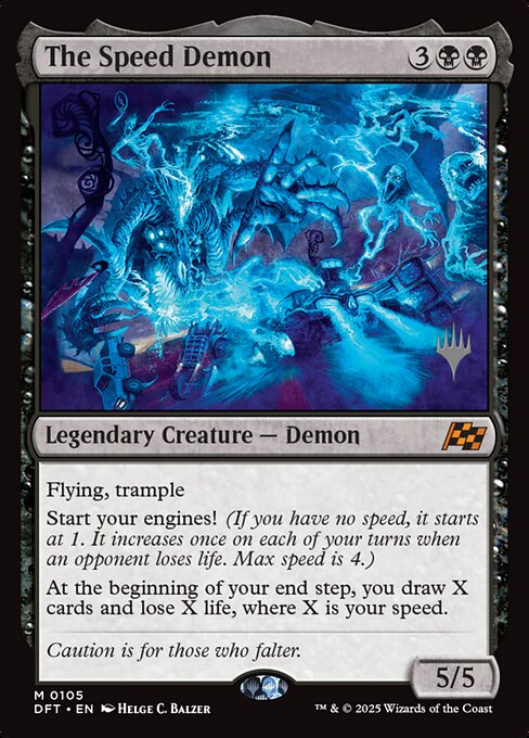 The Speed Demon from Aetherdrift Promos