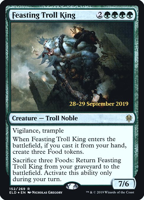 Feasting Troll King from Throne of Eldraine Promos