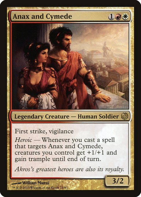 Anax and Cymede from Duel Decks: Heroes vs. Monsters