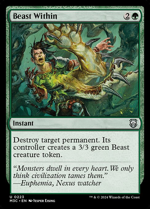 Beast Within from Modern Horizons 3 Commander
