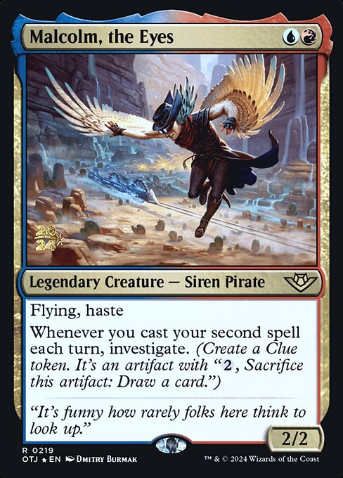 Malcolm, the Eyes from Outlaws of Thunder Junction Promos