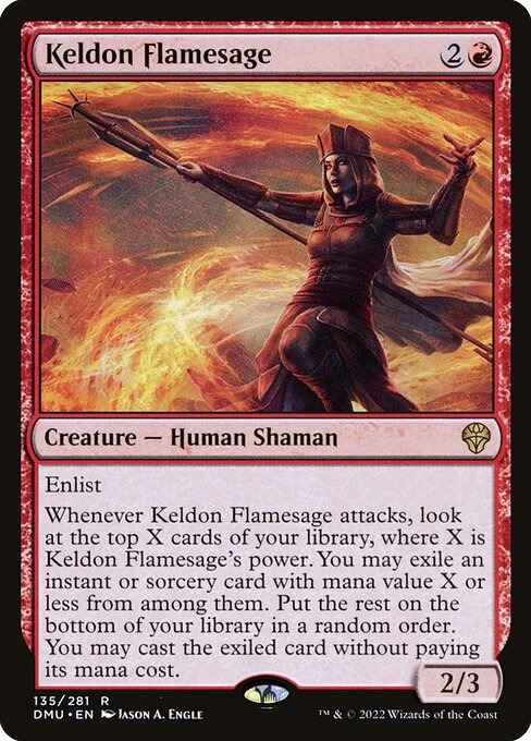 Keldon Flamesage from Dominaria United