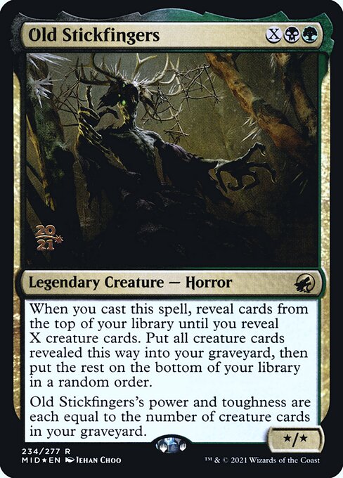 Old Stickfingers from Innistrad: Midnight Hunt Promos