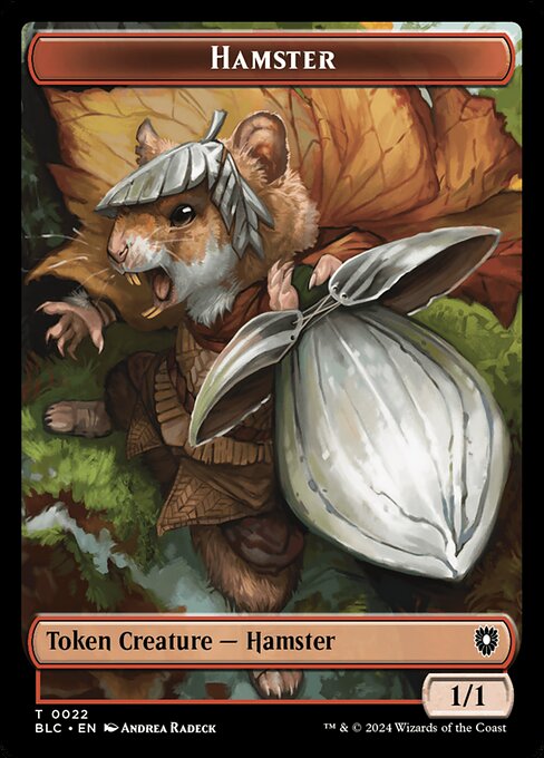 Hamster highlighted card art