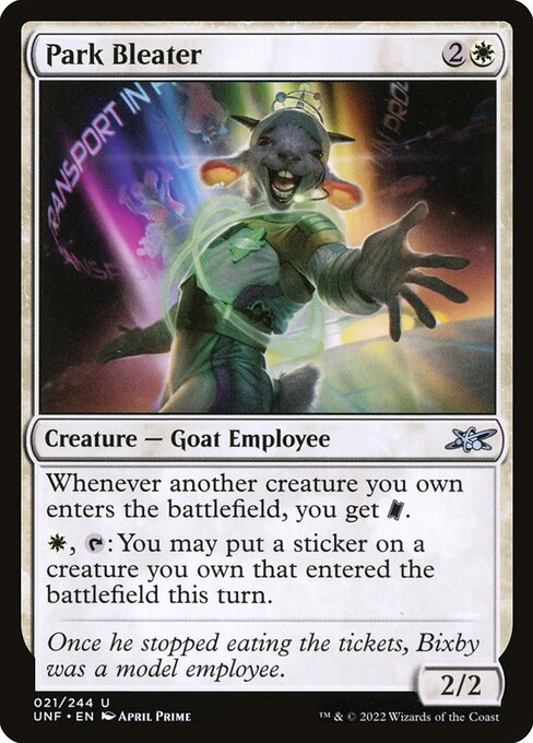 Park Bleater highlighted card art