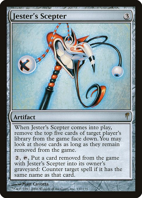 Jester's Scepter highlighted card art