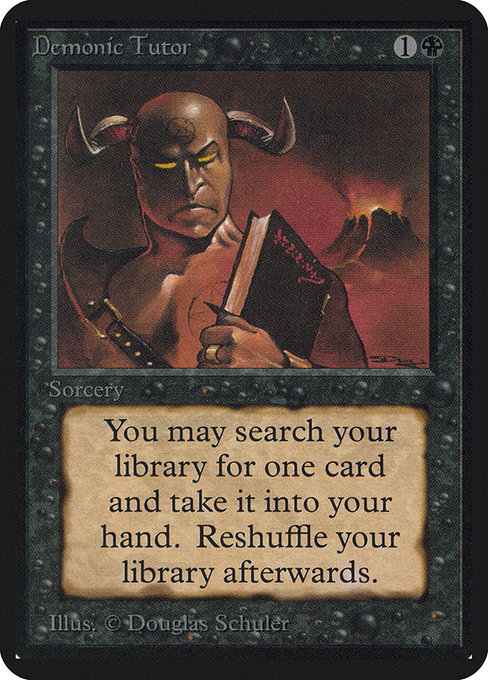 Demonic Tutor from Limited Edition Alpha