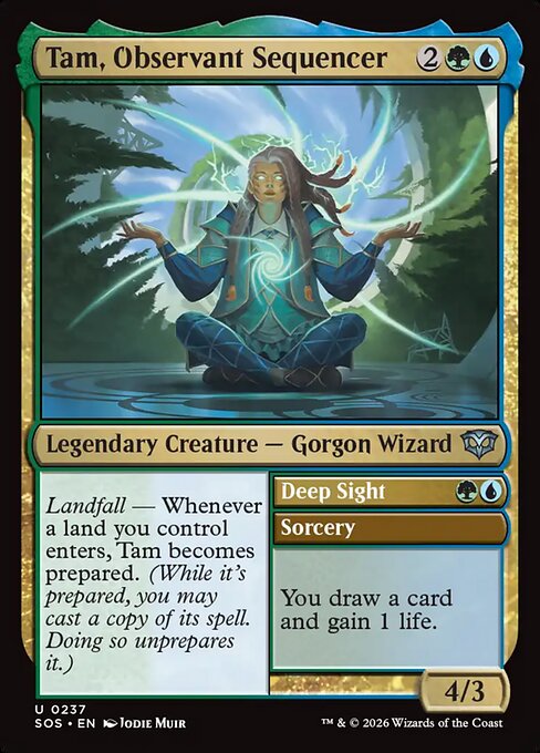 Tam, Observant Sequencer // Deep Sight from Secrets of Strixhaven