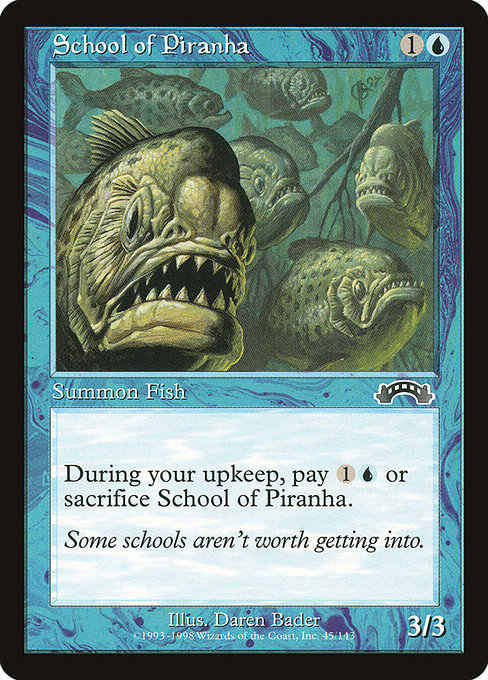 School of Piranha highlighted card art