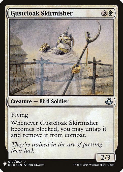 Gustcloak Skirmisher highlighted card art