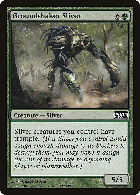 Groundshaker Sliver highlighted card art