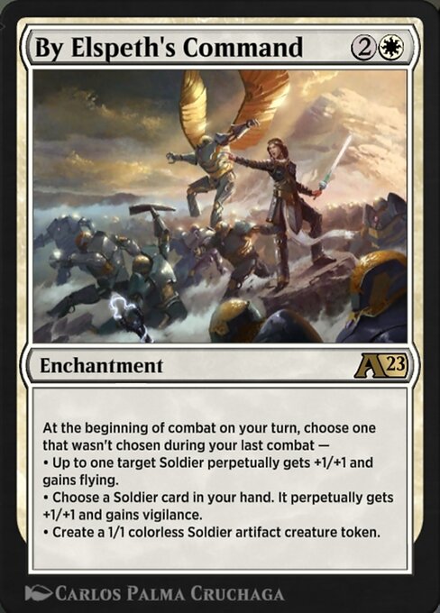 By Elspeth's Command highlighted card art