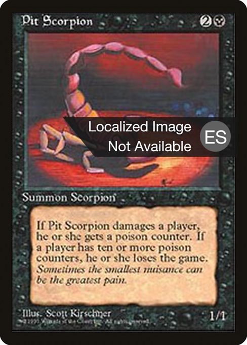 Pit Scorpion from Fourth Edition Foreign Black Border