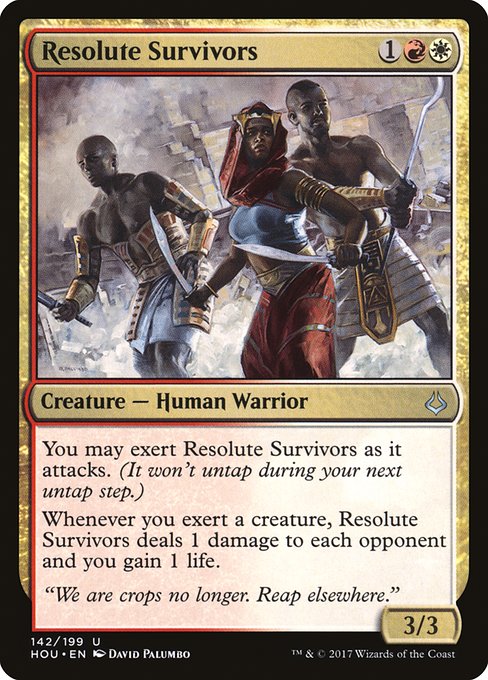 Resolute Survivors highlighted card art