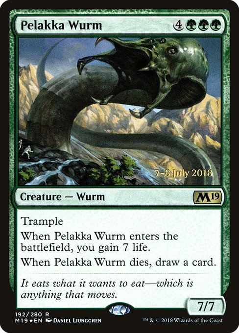 Pelakka Wurm from Core Set 2019 Promos