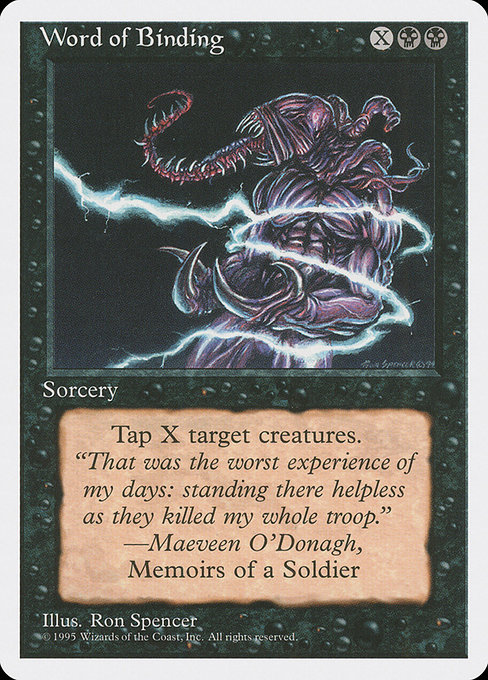 Word of Binding highlighted card art