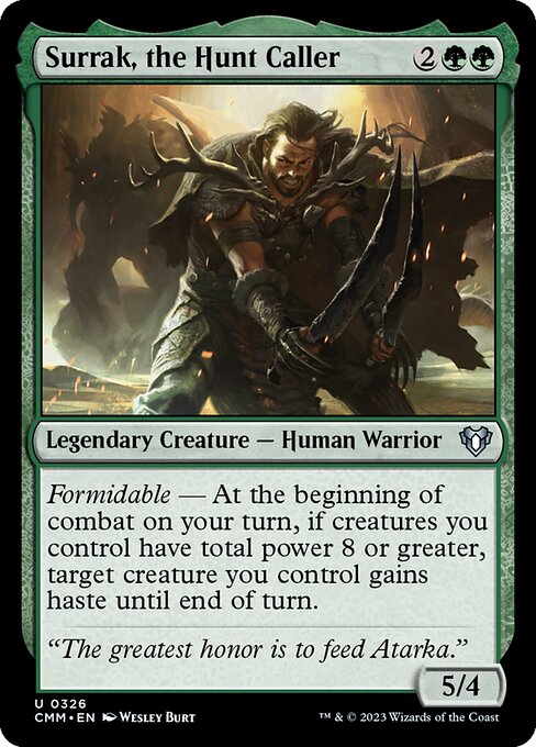 Surrak, the Hunt Caller from Commander Masters