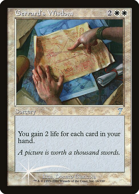 Gerrard's Wisdom highlighted card art