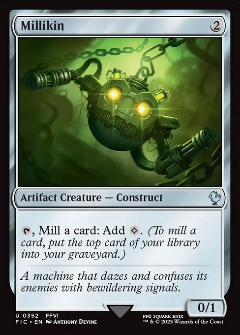 Millikin highlighted card art