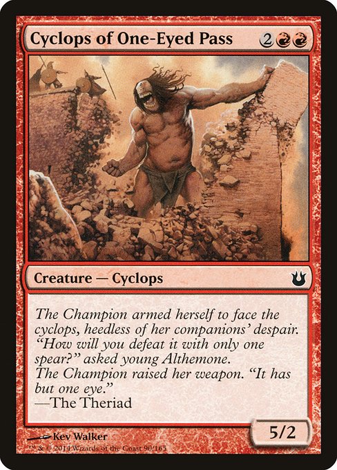 Cyclops of One-Eyed Pass highlighted card art