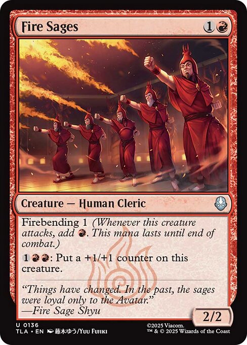 Fire Sages highlighted card art
