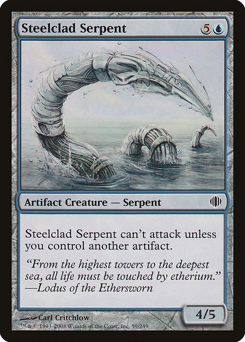 Steelclad Serpent highlighted card art