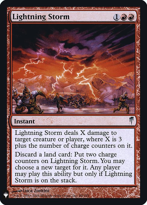 Lightning Storm highlighted card art