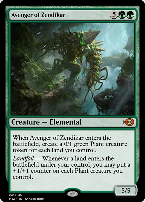 Avenger of Zendikar from Magic Online Promos